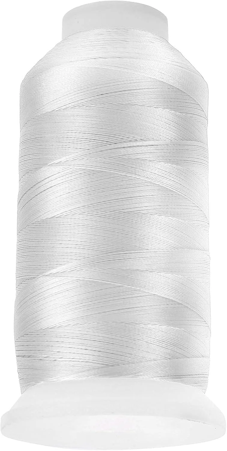 نخ گلدوزی ماشین خرید Meiyya، نخ چرخ خیاطی پلی استر برای مصارف خانگی برای خیاطی (سفید) نخ گلدوزی ماشین خرید Meiyya، نخ چرخ خیاطی پلی استر برای مصارف خانگی برای خیاطی (سفید)