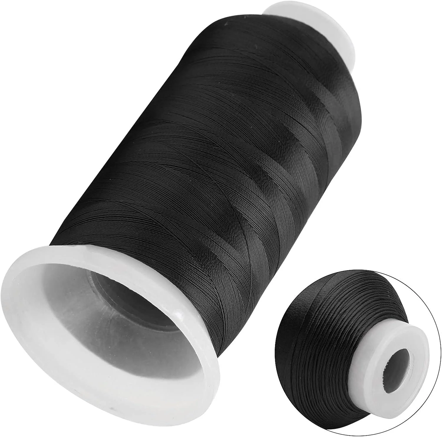 نخ گلدوزی ماشینی Meiyya، نخ چرخ خیاطی پلی استر برای مصارف خانگی برای خیاطی (مشکی) نخ گلدوزی ماشینی Meiyya، نخ چرخ خیاطی پلی استر برای مصارف خانگی برای خیاطی (مشکی)