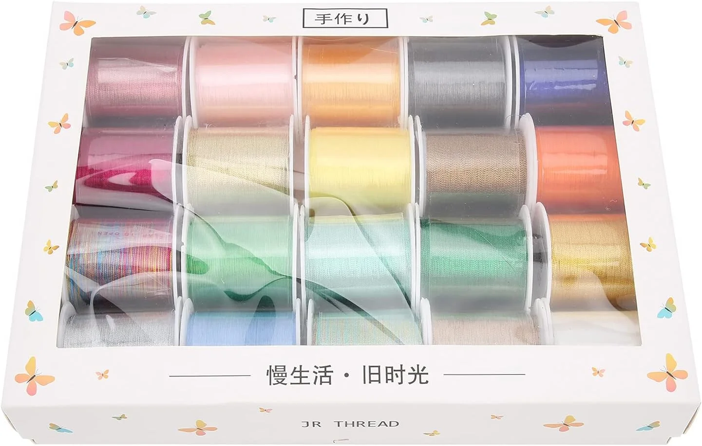 نخ های خیاطی پلی استر قوی 20 رنگ کیت گلدوزی، قابل شستشو، با عمر طولانی، برای خیاطی و گلدوزی نخ های خیاطی پلی استر قوی 20 رنگ کیت گلدوزی، قابل شستشو، با عمر طولانی، برای خیاطی و گلدوزی