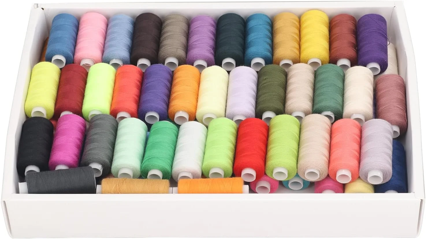 ست نخ خیاطی ضد گره خوردگی 400 یاردی نخ های چرخ خیاطی مقاوم و قابل حمل برای دوخت