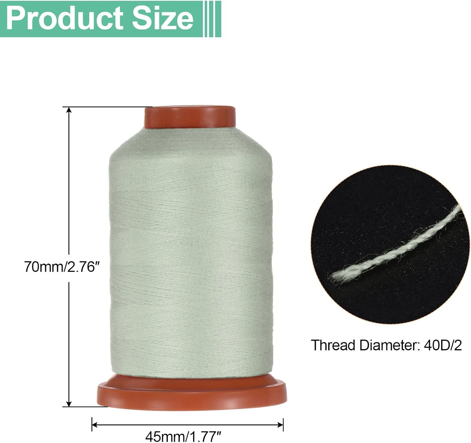 نخ خیاطی QUARKZMAN 40D/2، 1100 یارد، نخ پلی استر خانگی، نخ پلی استر برای دوخت دستی، مناسب برای دوخت لباس، کیف کفش، تعمیرات، صنایع دستی DIY، خاکستری نقره ای نخ خیاطی QUARKZMAN 40D/2، 1100 یارد، نخ پلی استر خانگی، نخ پلی استر برای دوخت دستی، مناسب برای دوخت لباس، کیف کفش، تعمیرات، صنایع دستی DIY، خاکستری نقره ای