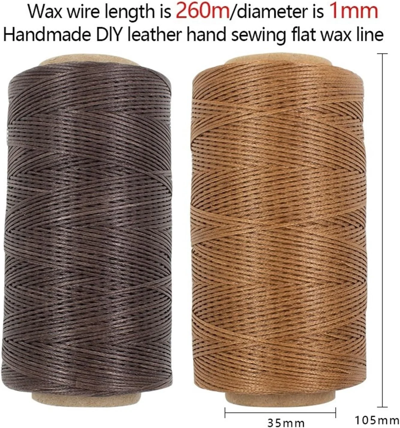 نخ دوخت چرم ZYJBDYZBD 260M، نخ دوخت موم زده تخت، نخ دوخت دستی، بند موم زده برای صنایع دستی چرمی 0.8 میلی متر نخ دوخت چرم ZYJBDYZBD 260M، نخ دوخت موم زده تخت، نخ دوخت دستی، بند موم زده برای صنایع دستی چرمی 0.8 میلی متر