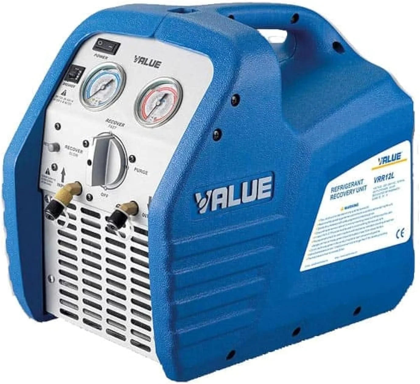 دستگاه بازیابی مبرد 3/4 اسب بخار، واحد بازیابی مبرد HVAC خودرو 558psi، دستگاه بازیافت مبرد قابل حمل 220 ولت AC، ابزار تعمیر و بازیابی تهویه مطبوع (220 ولت)