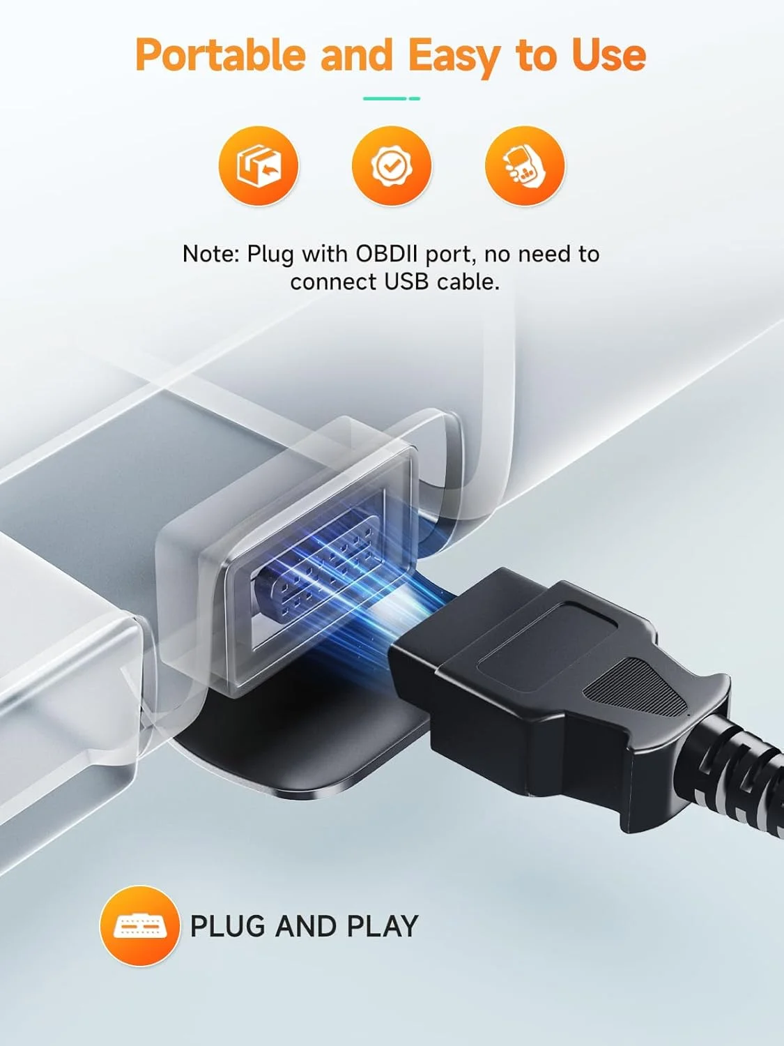 اسکنر پیشرفته OBD2 ANCEL AD410، دستگاه خواندن کد خودرو برای خاموش کردن فوری چراغ چک موتور، ابزار اسکن عیب یابی خودرو OBD II، ابزار اسکن جهانی برای تمام خودروهای OBDII سال 1996 به بعد، مشکی/زرد
