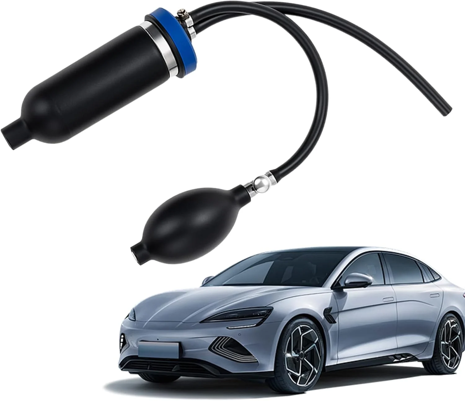 آداپتور تشخیص نشتی خودرو، دستگاه عیب یابی - ابزار سریع Plug-And-Play برای تشخیص هوا، خط لوله تهویه مطبوع موتور، ورودی فاضلاب
