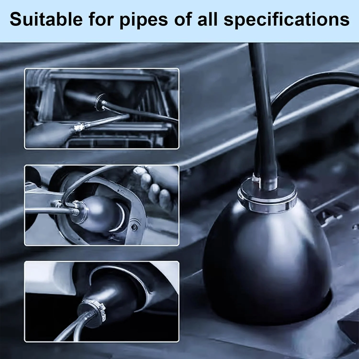 آداپتور تشخیص نشتی خودرو، دستگاه عیب یابی - ابزار سریع Plug-And-Play برای تشخیص هوا، خط لوله تهویه مطبوع موتور، ورودی فاضلاب آداپتور تشخیص نشتی خودرو، دستگاه عیب یابی - ابزار سریع Plug-And-Play برای تشخیص هوا، خط لوله تهویه مطبوع موتور، ورودی فاضلاب