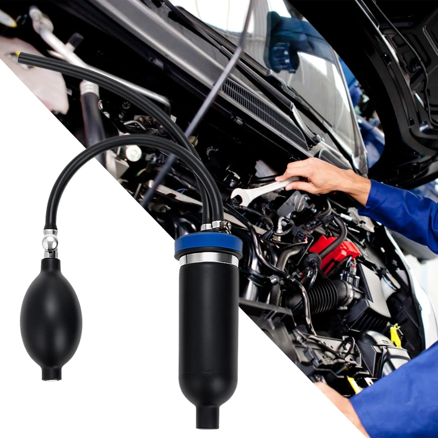 دستگاه بادی ماشین بادی | آشکارساز نشت خلاء تشخیصی | ابزار دقیق و سریع Plug-And-Play برای لوله کشی، تشخیص موتور، خط لوله هوا، تهویه مطبوع، فاضلاب