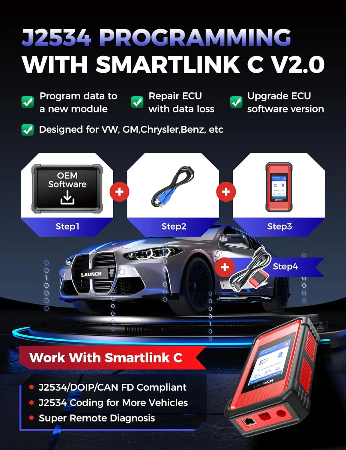 دستگاه عیب یاب LAUNCH X431 PRO3 V+ Elite، اسکنر دو طرفه SmartlinkC 2.0 مدل 2025 با J2534، اسکن کامیون های سنگین HD، صفحه نمایش 10.1 اینچی، نقشه توپولوژی، 60+ سرویس، اسکنر کدینگ آنلاین، CANFD/DoIP/D-PDU، FCA، 2 سال آپدیت دستگاه عیب یاب LAUNCH X431 PRO3 V+ Elite، اسکنر دو طرفه SmartlinkC 2.0 مدل 2025 با J2534، اسکن کامیون های سنگین HD، صفحه نمایش 10.1 اینچی، نقشه توپولوژی، 60+ سرویس، اسکنر کدینگ آنلاین، CANFD/DoIP/D-PDU، FCA، 2 سال آپدیت
