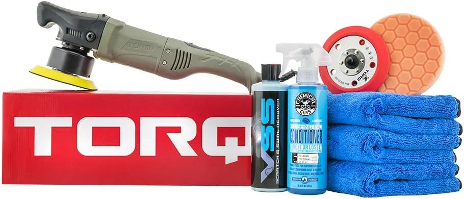 کیت پولیش اوربیتال تصادفی Chemical Guys 10Fx - کیت حذف کننده خط و خش یک مرحله ای (8 قطعه) (Buf613)