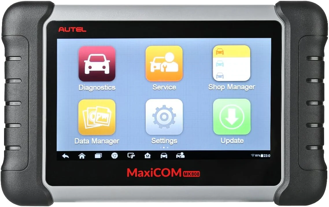 اسکنر خودرو Autel Mk808 Obd2 Maxicom ابزار عیب یابی خودرو با پشتیبانی از تشخیص کامل و Immo/Epb/Sas/Bms/Tpms/Dpf (Md802 All System+Maxicheck Pro)