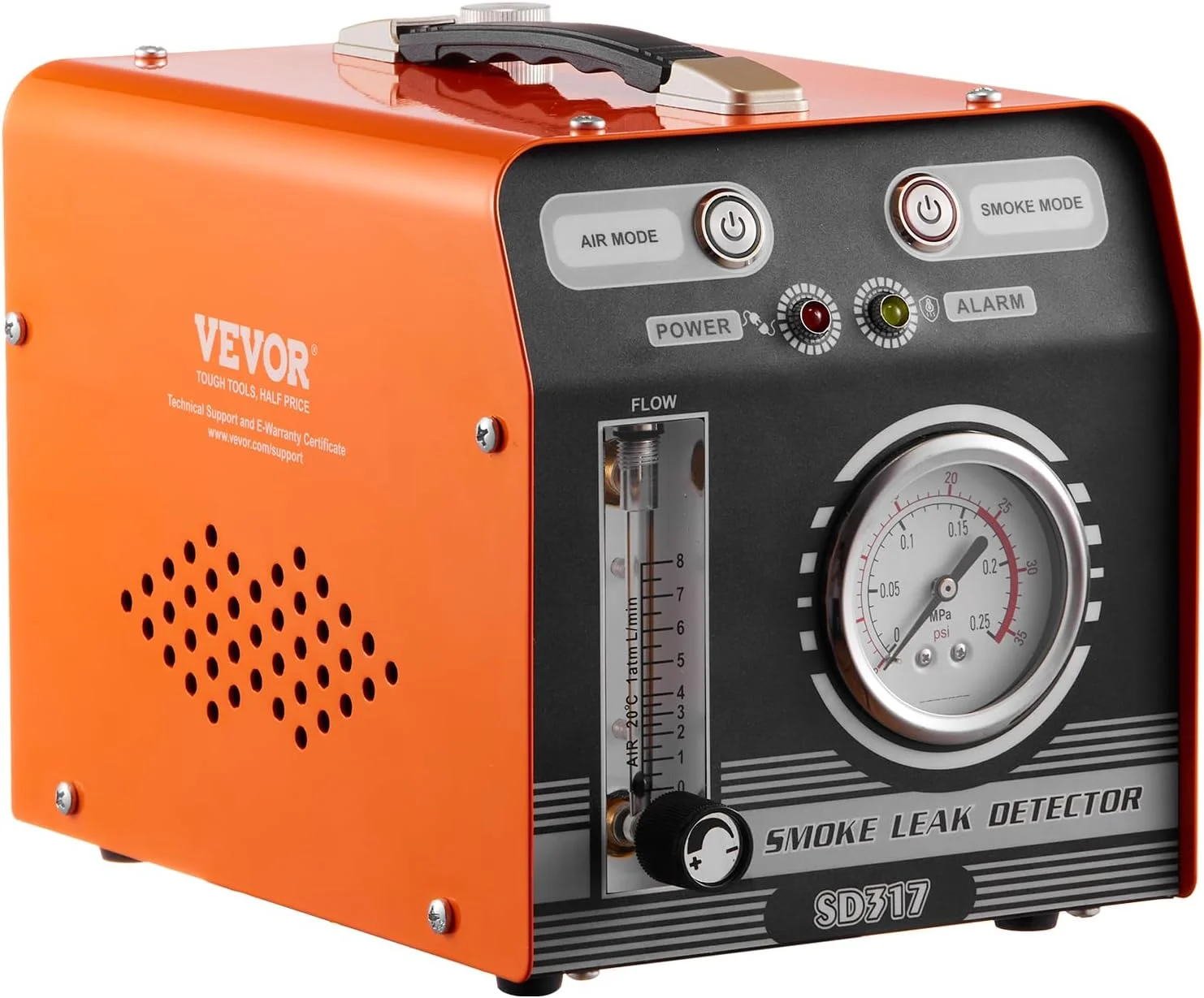 دستگاه دود ساز خودرو VEVOR، آشکارساز نشتی 8 لیتر در دقیقه، دستگاه دود ساز خودرو، حالت هوا و حالت دود، دو مدل، آشکارساز نشتی با فشارسنج و پمپ های هوا، آشکارساز نشتی برای سیستم های EVAP