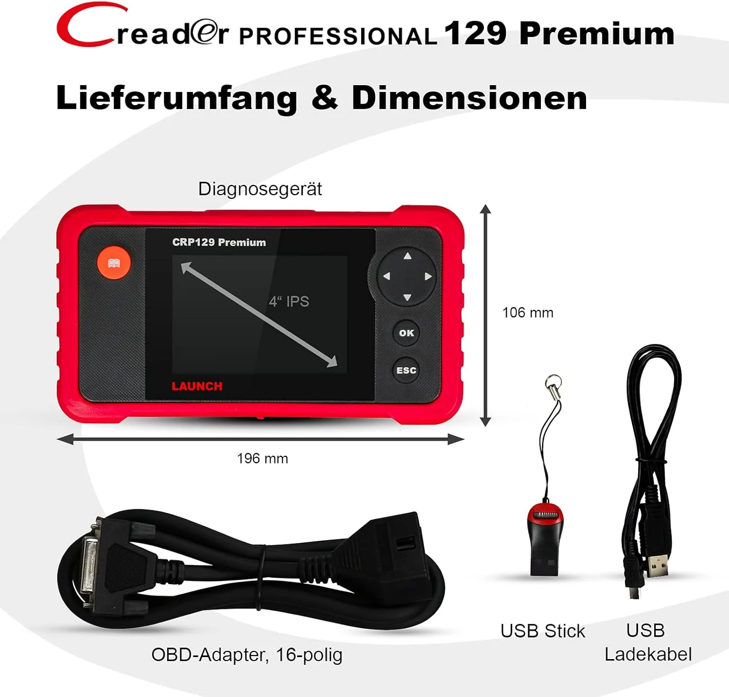 ابزار اسکن ممتاز Launch Crp129P ابزار اسکن ممتاز Launch Crp129P