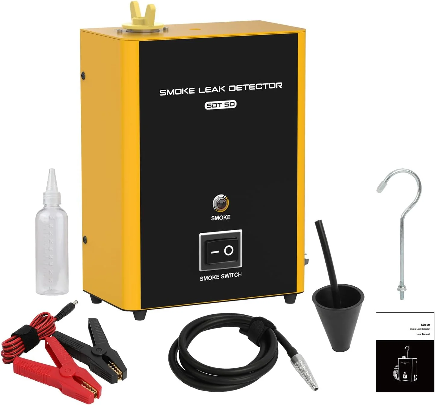 دستگاه نشت یاب دود خودرو LUTIFIX، تست کننده نشت EVAP، نشت یاب سوخت، دستگاه دود خودرو، ابزار تشخیص نشت گاز، تست کننده نشت خلاء برای خودروهای DC 12V - SDT50