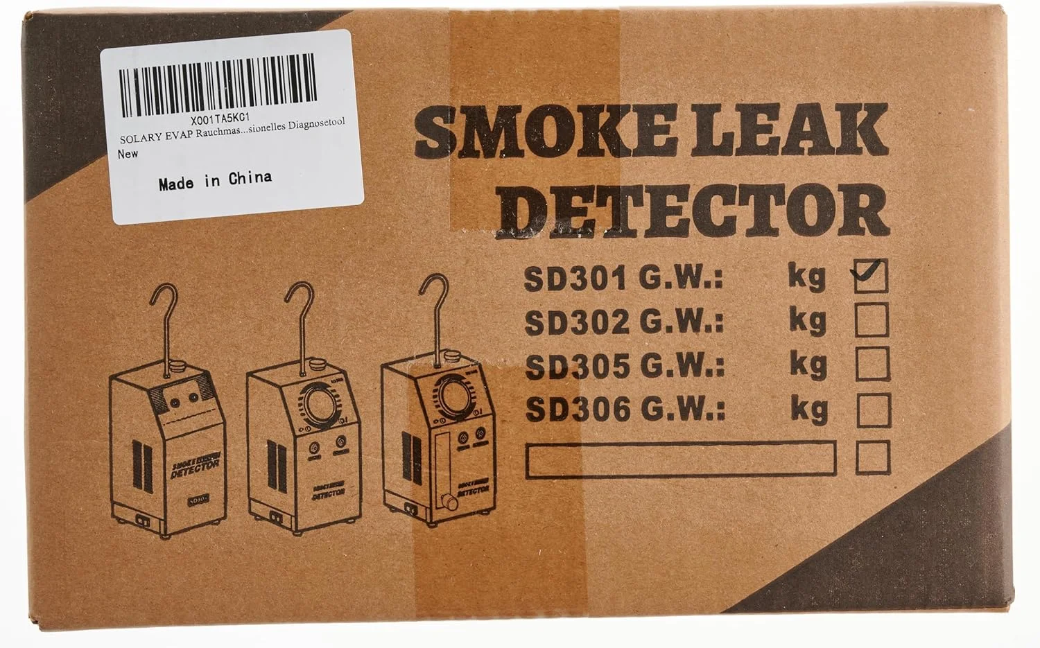 دستگاه دود ساز خودرو Solary - تستر دود خودرو DC 12V EVAP برای نشت یابی خلاء