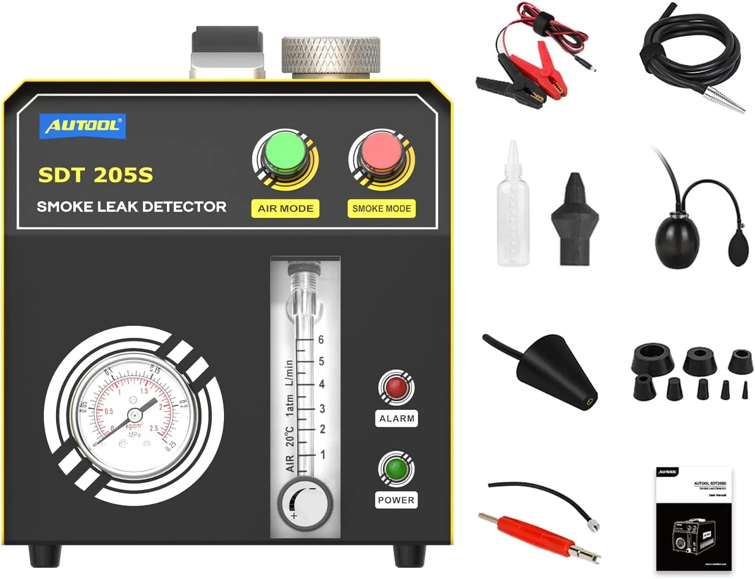 دستگاه تشخیص نشت یاب دود خودرو AUTOOL با حالت دوگانه EVAP Vacuum، تستر تشخیصی برای همه وسایل نقلیه