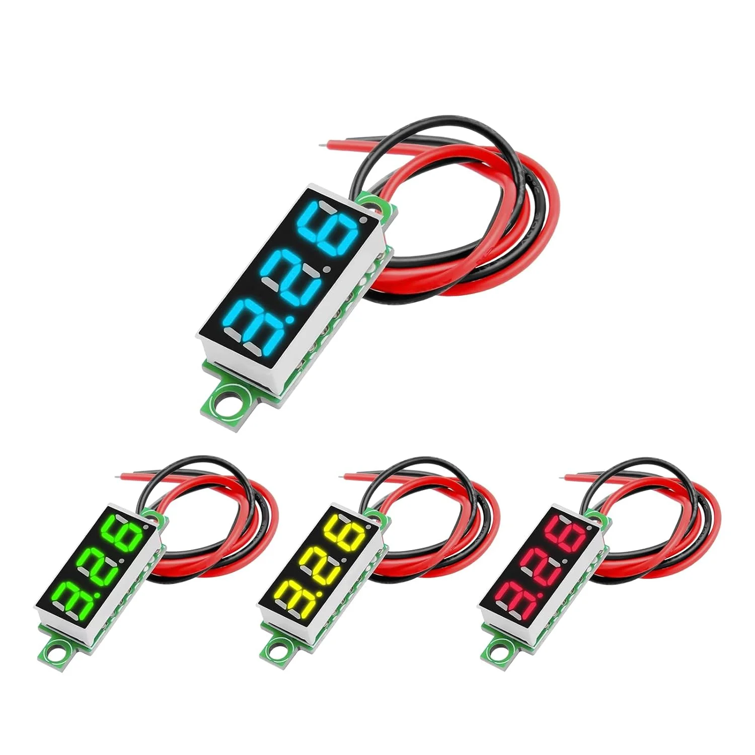 نمایشگر 7 قسمتی، برد نمایشگر LED لوله دیجیتال 7 قسمتی - قطعات ولت متر برای پنل های خانگی، موبایل، دریایی، RV، صوتی، الکتریکی و صنعتی نمایشگر 7 قسمتی، برد نمایشگر LED لوله دیجیتال 7 قسمتی - قطعات ولت متر برای پنل های خانگی، موبایل، دریایی، RV، صوتی، الکتریکی و صنعتی