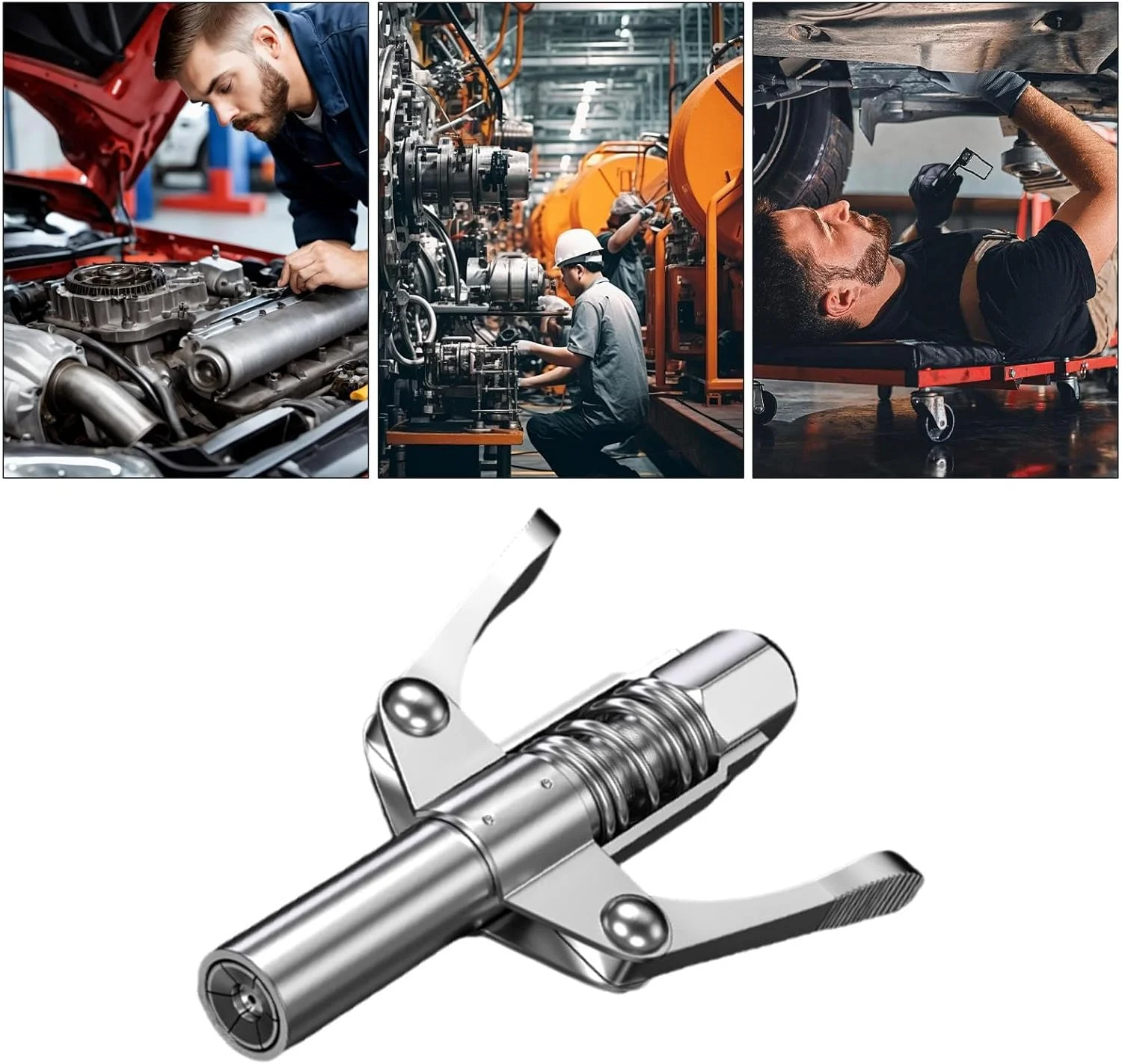 کوپلینگ گریس Lock And Lube - اتصالات گریس پرفشار بدون نشتی، قطعات جایگزین برای روانکاری مهندسی ماشین آلات، گریس کاری خودرو، تریلر، وسایل نقلیه، کامیون، خودرو، صنعتی کوپلینگ گریس Lock And Lube - اتصالات گریس پرفشار بدون نشتی، قطعات جایگزین برای روانکاری مهندسی ماشین آلات، گریس کاری خودرو، تریلر، وسایل نقلیه، کامیون، خودرو، صنعتی