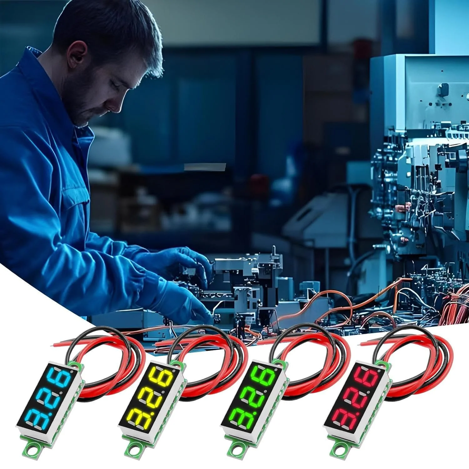 نمایشگر 7 قسمتی، لوله دیجیتال LED 0.28 اینچی 7 قسمتی | قطعات ولت متر برای پنل های خانگی، موبایل، دریایی، RV، صوتی، الکتریکی و صنعتی نمایشگر 7 قسمتی، لوله دیجیتال LED 0.28 اینچی 7 قسمتی | قطعات ولت متر برای پنل های خانگی، موبایل، دریایی، RV، صوتی، الکتریکی و صنعتی