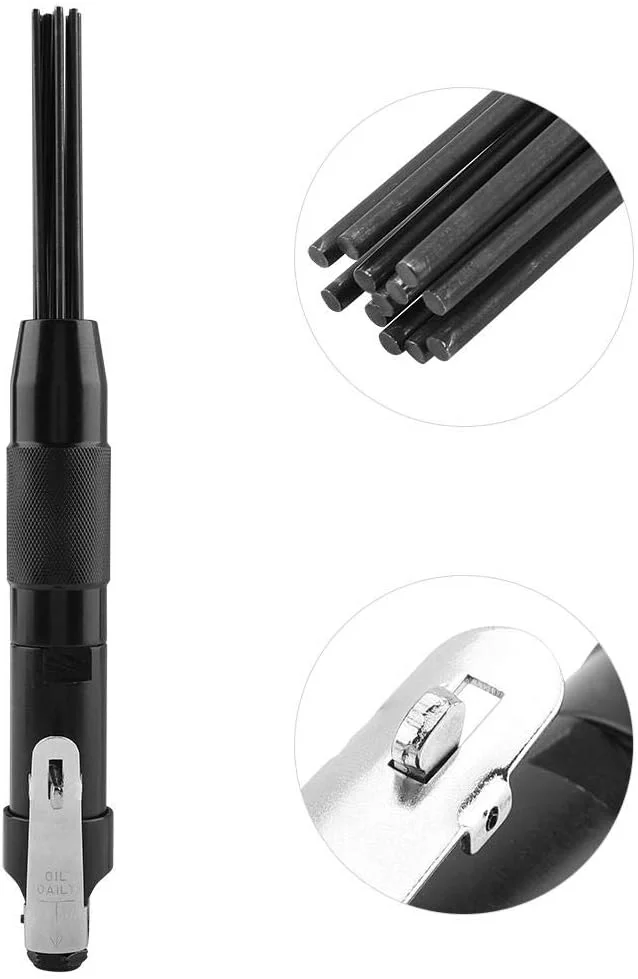 دستگاه سوزن‌زن بادی، ابزار برقی حرفه‌ای برای فلز، قطعات چدن، ابزار سنگین برای از بین بردن سرباره و رنگ، تجهیزات پلیسه‌گیری صنعتی با دستگیره ارگونومیک