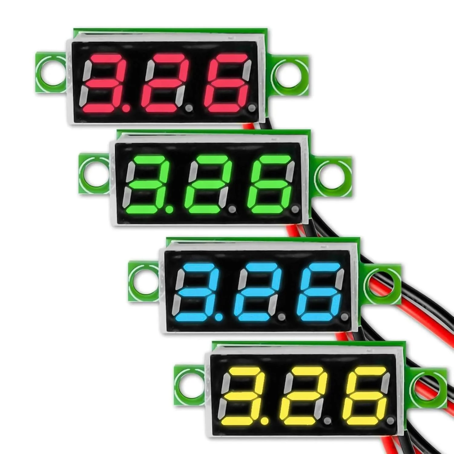 نمایشگر 7 قسمتی، لوله دیجیتال LED 0.28 اینچی 7 قسمتی | قطعات ولت متر برای پنل های خانگی، موبایل، دریایی، RV، صوتی، الکتریکی و صنعتی نمایشگر 7 قسمتی، لوله دیجیتال LED 0.28 اینچی 7 قسمتی | قطعات ولت متر برای پنل های خانگی، موبایل، دریایی، RV، صوتی، الکتریکی و صنعتی
