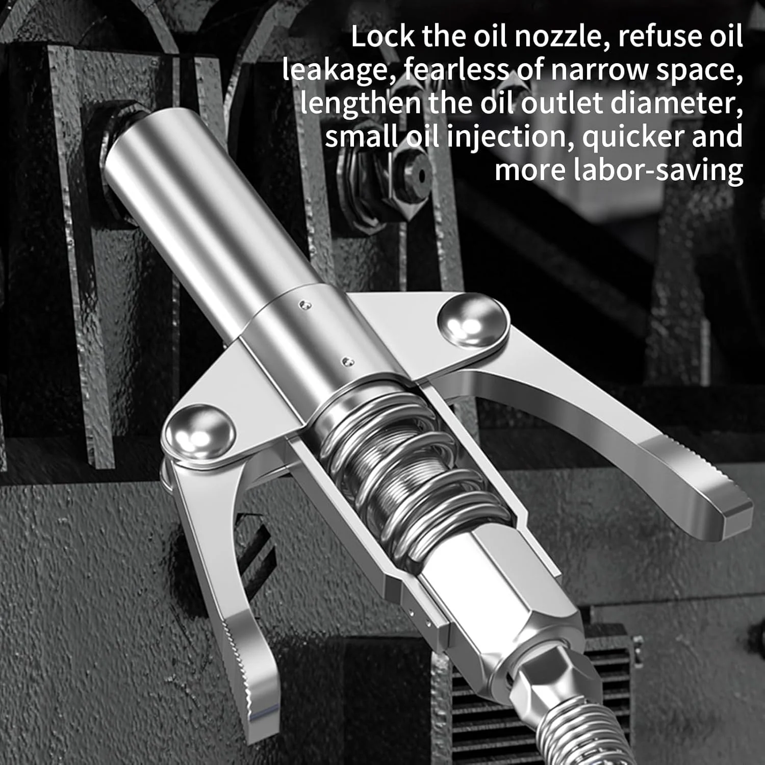 کوپلینگ گریس Lock And Lube | کوپلینگ گریس فشار قوی با دسته دوبل | قطعات جایگزین برای روانکاری مهندسی ماشین آلات، گریس کاری خودرو، تریلر، وسایل نقلیه، کامیون، خودرو، صنعتی کوپلینگ گریس Lock And Lube | کوپلینگ گریس فشار قوی با دسته دوبل | قطعات جایگزین برای روانکاری مهندسی ماشین آلات، گریس کاری خودرو، تریلر، وسایل نقلیه، کامیون، خودرو، صنعتی