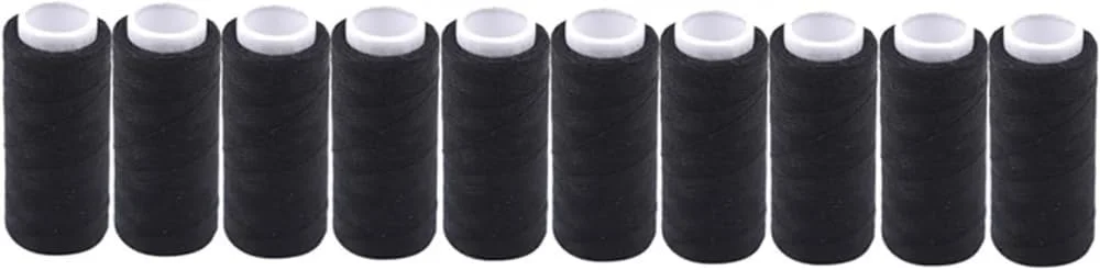 ZYJBDYZBD نخ خیاطی پلی استر رنگارنگ 10 عددی، نخ قرقره گلدوزی ماشینی، لوازم خانگی