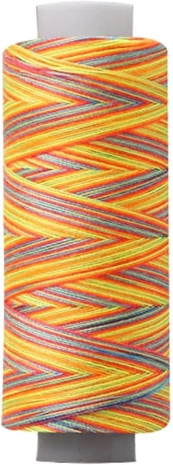 نخ رنگرزی شده ZYJBDYZBD 300 یاردی 40S/2 نخ پلی استر برای سوزن دوزی، خیاطی ماشینی، لحاف دوزی و دوخت دستی