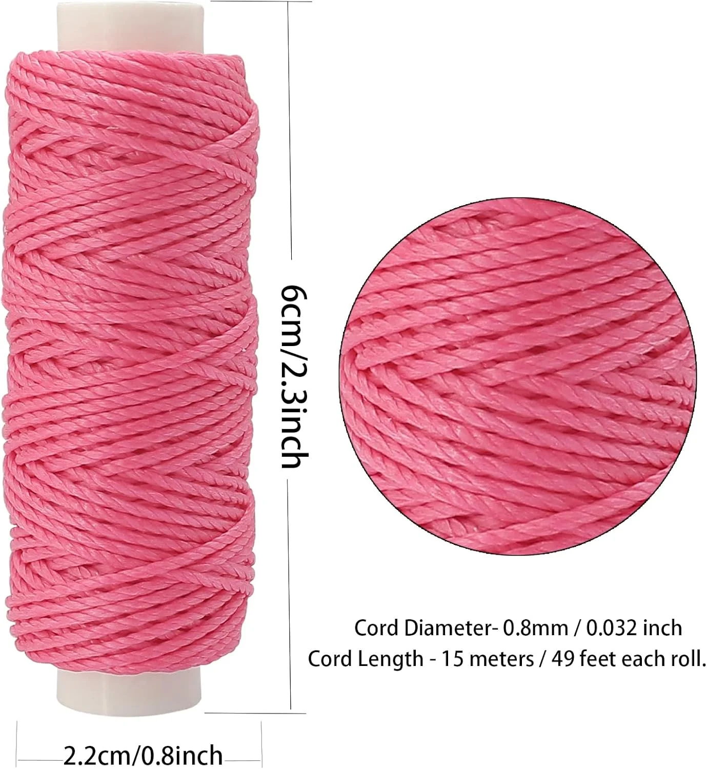 نخ موم زده ZhXu Shuo در 12 رنگ، نخ های مومی، نخ دوخت چرم پلی استر، رشته های مومی برای مکرومه بافی، ساخت دستبندهای DIY، صنایع دستی یا پروژه های چرمی نخ موم زده ZhXu Shuo در 12 رنگ، نخ های مومی، نخ دوخت چرم پلی استر، رشته های مومی برای مکرومه بافی، ساخت دستبندهای DIY، صنایع دستی یا پروژه های چرمی