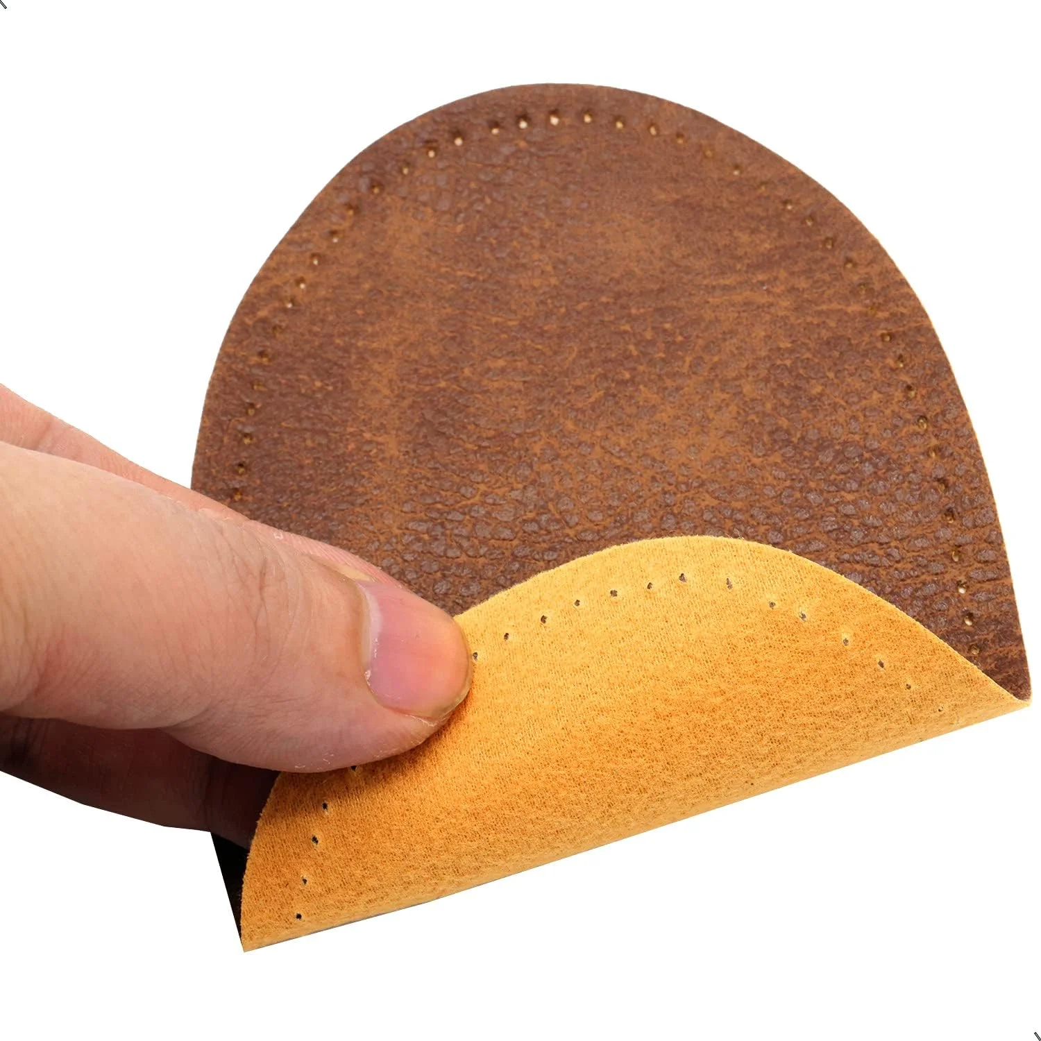 ZUPAYIPA 2 عدد وصله بیضی شکل پارچه ای برای آرنج و زانو، وصله های تعمیر شلوار و ژاکت، لوازم صنایع دستی، تکه دوزی خیاطی (چرم PU، قهوه ای) ZUPAYIPA 2 عدد وصله بیضی شکل پارچه ای برای آرنج و زانو، وصله های تعمیر شلوار و ژاکت، لوازم صنایع دستی، تکه دوزی خیاطی (چرم PU، قهوه ای)