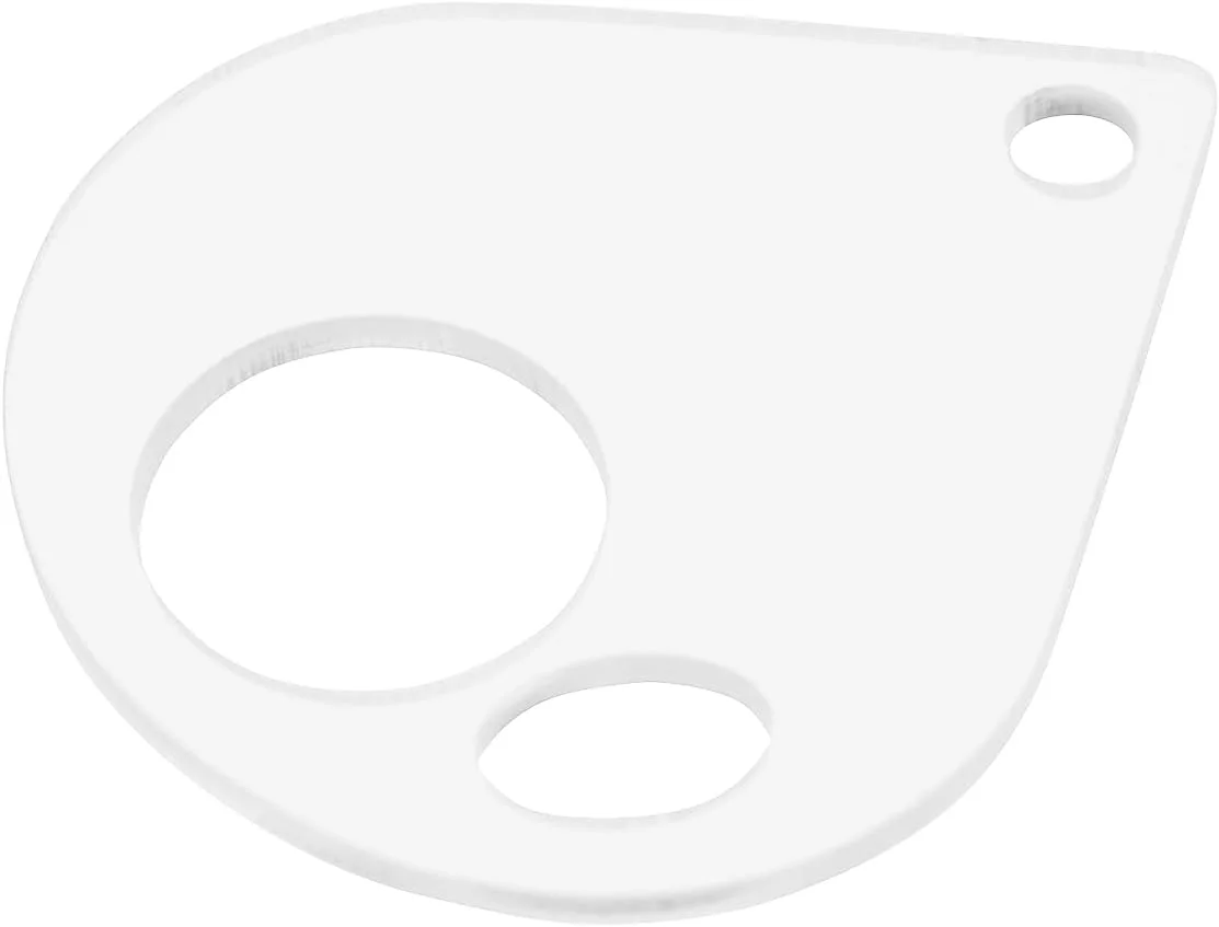 yyangz 30 عدد قرقره قطره اشکی اکریلیک شفاف، سازمان دهنده نخ، حلقه لولای فلیپ چارت، نخ آویز برای گلدوزی، صنایع دستی DIY، قرقره های کار خیاطی