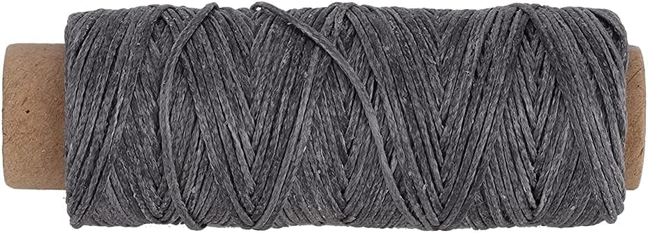 نخ دوخت دستی ZJCQA، نخ خیاطی مقاوم در برابر سایش ZJCQA نخ دوخت چرم قوی و بادوام برای مصارف خانگی (خاکستری)