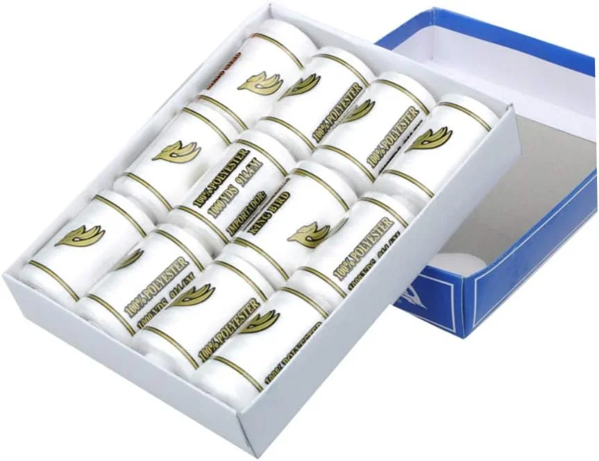 ییینگ 12 قرقره نخ خیاطی پلی استر 600 یاردی برای چرخ خیاطی، نخ با کیفیت عالی و همه منظوره (سفید) ییینگ 12 قرقره نخ خیاطی پلی استر 600 یاردی برای چرخ خیاطی، نخ با کیفیت عالی و همه منظوره (سفید)