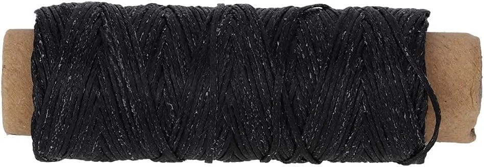 نخ دوخت دستی ZJCQA، نخ خیاطی مقاوم در برابر سایش ZJCQA نخ دوخت چرم قوی و بادوام برای مصارف خانگی (مشکی) نخ دوخت دستی ZJCQA، نخ خیاطی مقاوم در برابر سایش ZJCQA نخ دوخت چرم قوی و بادوام برای مصارف خانگی (مشکی)