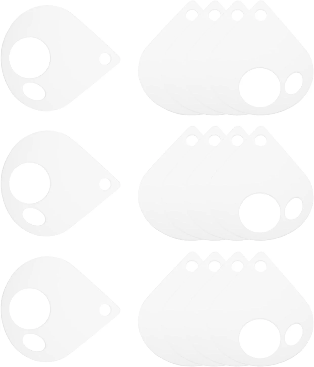 yyangz 30 عدد قرقره قطره اشکی اکریلیک شفاف، سازمان دهنده نخ، حلقه لولای فلیپ چارت، نخ آویز برای گلدوزی، صنایع دستی DIY، قرقره های کار خیاطی yyangz 30 عدد قرقره قطره اشکی اکریلیک شفاف، سازمان دهنده نخ، حلقه لولای فلیپ چارت، نخ آویز برای گلدوزی، صنایع دستی DIY، قرقره های کار خیاطی