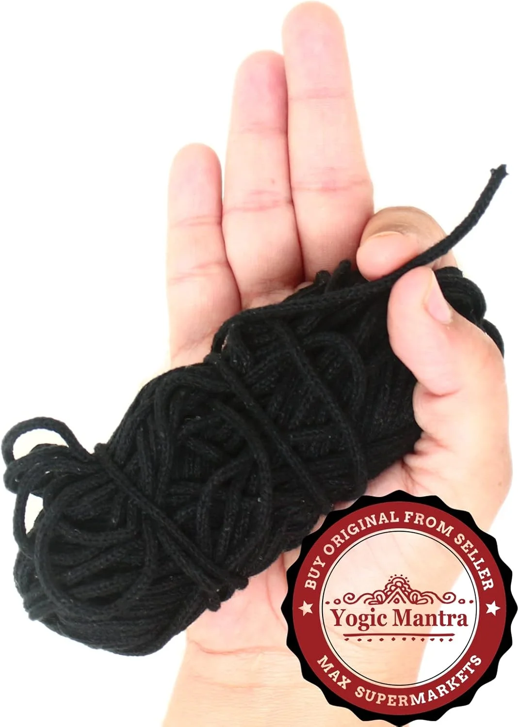 نخ سیاه یوگیک مانترا نظر باتو کالا داگا (نخ ضخیم پنبه ای خالص با طول تقریبی 20 متر) نظر سوراکشا کالاوا راکشا سوترا نخ مقدس محافظ چشم زخم، پابند مردانه و زنانه نخ سیاه یوگیک مانترا نظر باتو کالا داگا (نخ ضخیم پنبه ای خالص با طول تقریبی 20 متر) نظر سوراکشا کالاوا راکشا سوترا نخ مقدس محافظ چشم زخم، پابند مردانه و زنانه