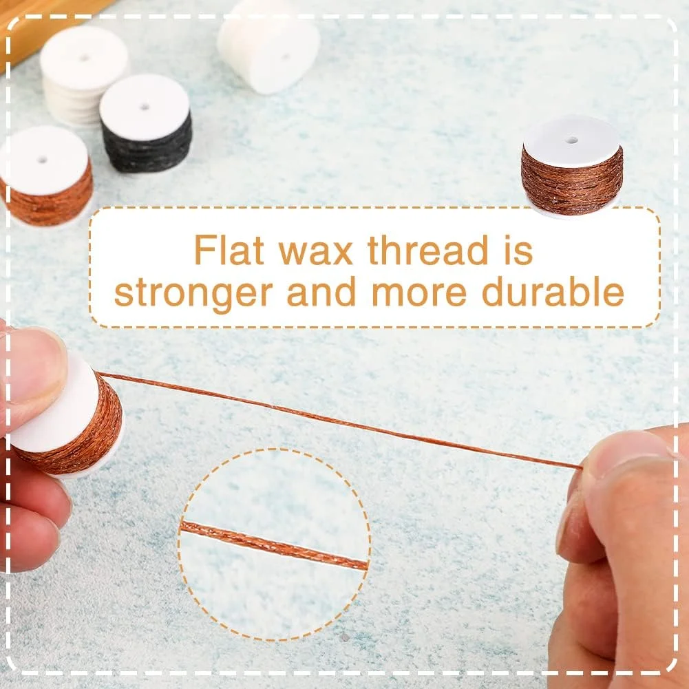 Yizzvb بسته 6 عددی نخ موم زده قرقره های جایگزین درفش خیاطی چرمی، نخ بخیه تعمیر، چرم، پر کردن نخ درفش خیاطی بوم، نخ های جایگزین، برای درفش برای تمام ابزار دوخت Yizzvb بسته 6 عددی نخ موم زده قرقره های جایگزین درفش خیاطی چرمی، نخ بخیه تعمیر، چرم، پر کردن نخ درفش خیاطی بوم، نخ های جایگزین، برای درفش برای تمام ابزار دوخت