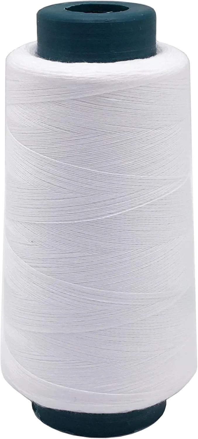 نخ خیاطی پلی استر پیوندی با استحکام بالا YEQIN، 2500 یارد / 10 رنگ موجود، نخ های اتصال همه منظوره 40S/2 برای اثاثه یا لوازم داخلی، بازار فضای باز، مهره دوزی، کیف پول، شلوار جین، چرم (سفید) نخ خیاطی پلی استر پیوندی با استحکام بالا YEQIN، 2500 یارد / 10 رنگ موجود، نخ های اتصال همه منظوره 40S/2 برای اثاثه یا لوازم داخلی، بازار فضای باز، مهره دوزی، کیف پول، شلوار جین، چرم (سفید)