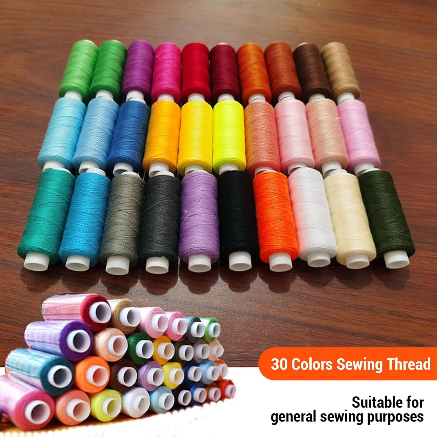 کیت نخ خیاطی 30 رنگ Yechiry، 250 یارد بسته بندی جداگانه، رنگ ثابت برای خیاطی دستی، لباس های مد، لحاف دوزی، گلدوزی کیت نخ خیاطی 30 رنگ Yechiry، 250 یارد بسته بندی جداگانه، رنگ ثابت برای خیاطی دستی، لباس های مد، لحاف دوزی، گلدوزی