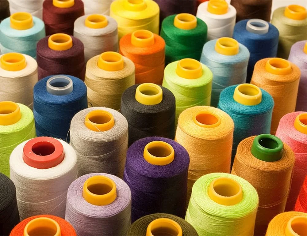 نخ خیاطی پلی استر پیوندی با استحکام بالا YEQIN، 2500 یارد / 10 رنگ موجود، نخ های اتصال همه منظوره 40S/2 برای اثاثه یا لوازم داخلی، بازار فضای باز، مهره دوزی، کیف پول، شلوار جین، چرم (سفید) نخ خیاطی پلی استر پیوندی با استحکام بالا YEQIN، 2500 یارد / 10 رنگ موجود، نخ های اتصال همه منظوره 40S/2 برای اثاثه یا لوازم داخلی، بازار فضای باز، مهره دوزی، کیف پول، شلوار جین، چرم (سفید)