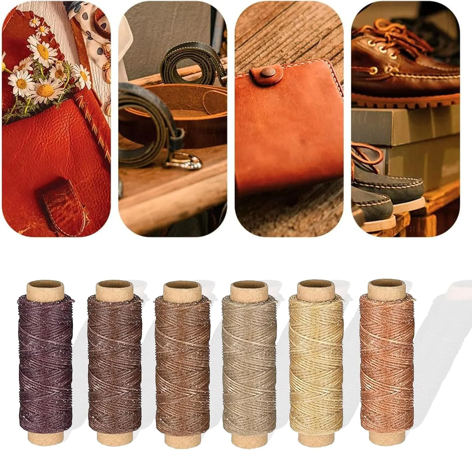 نخ موم زده چرم دوزی 520 یاردی Yayatty، مجموعه نخ خیاطی 40 رنگی، نخ پلی استر برای خیاطی دستی یا ماشینی، دوخت دستی، لحاف دوزی و صنایع دستی نخ موم زده چرم دوزی 520 یاردی Yayatty، مجموعه نخ خیاطی 40 رنگی، نخ پلی استر برای خیاطی دستی یا ماشینی، دوخت دستی، لحاف دوزی و صنایع دستی