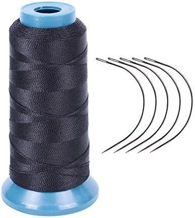 نخ بافت مو یانتایسیو (مشکی) به همراه 12 عدد سوزن C شکل 9 سانتی متری / سوزن های خمیده نخ لوازم جانبی اکستنشن مو برای ساخت کلاه گیس نخ بافت مو یانتایسیو (مشکی) به همراه 12 عدد سوزن C شکل 9 سانتی متری / سوزن های خمیده نخ لوازم جانبی اکستنشن مو برای ساخت کلاه گیس