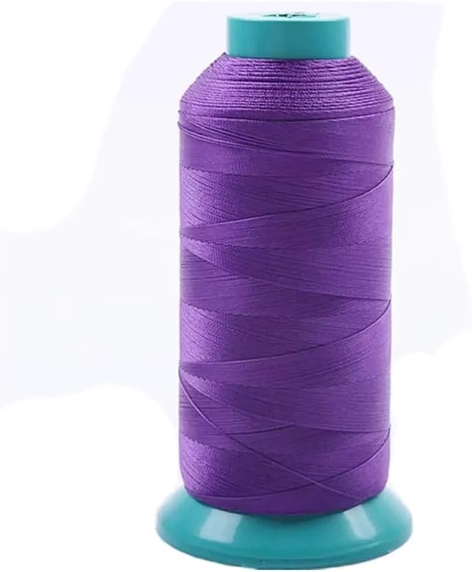 نخ دوخت نایلونی بهم پیوسته Xiezyu، 1500 یارد، نخ نایلونی سنگین سایز 69 210D/3، نخ روکش برای چرم، بوم، جین، بافندگی (بنفش) نخ دوخت نایلونی بهم پیوسته Xiezyu، 1500 یارد، نخ نایلونی سنگین سایز 69 210D/3، نخ روکش برای چرم، بوم، جین، بافندگی (بنفش)