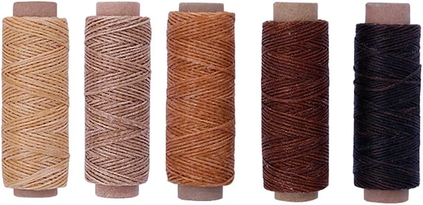 نخ موم زده Xinjieda، ابزار خیاطی قابل حمل، طناب مومی، لوازم جانبی DIY، نخ پلی استر 150D نخ موم زده Xinjieda، ابزار خیاطی قابل حمل، طناب مومی، لوازم جانبی DIY، نخ پلی استر 150D