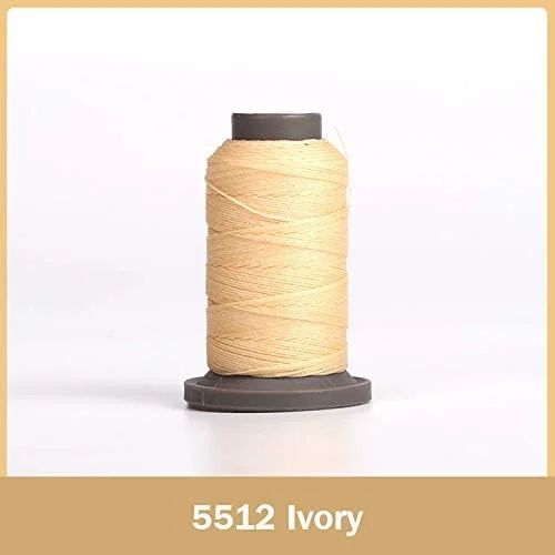 نخ موم زده گرد چرم دوزی WUTA، نخ دوخت دستی پلی استر 90 متری جدید برای ابزار کار چرمی DIY (عاجی، 0.55 میلی متر) نخ موم زده گرد چرم دوزی WUTA، نخ دوخت دستی پلی استر 90 متری جدید برای ابزار کار چرمی DIY (عاجی، 0.55 میلی متر)