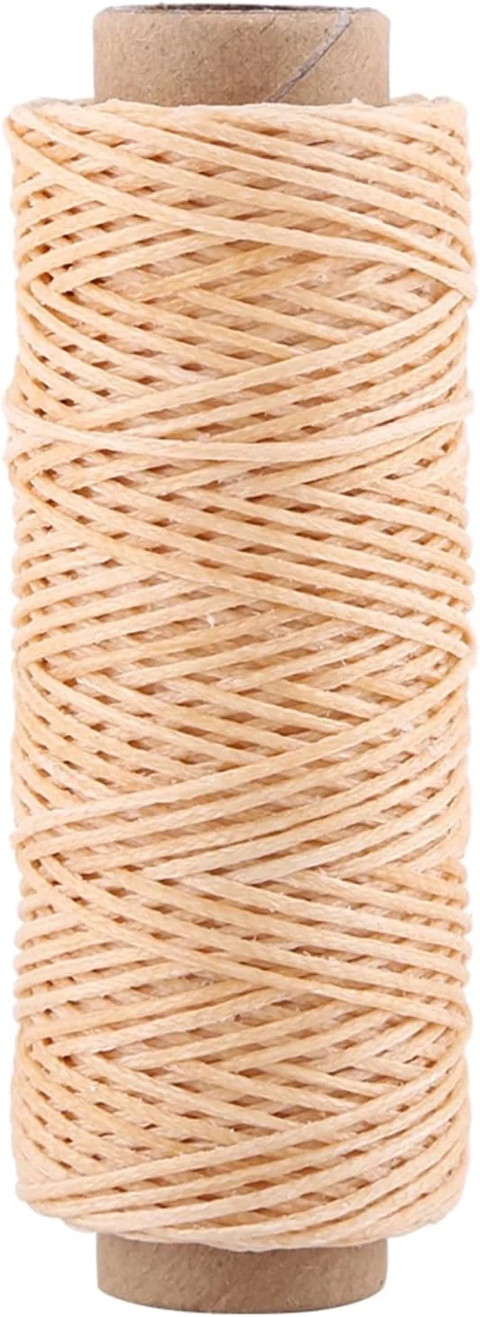 نخ موم زده خیاطی چرم XIYINAPST، مناسب برای دوخت دستی چرم، صنایع دستی 150D 50 متری برای تعمیرات سنگین چرم، کفش (الیاف پلی استر و موم 4) نخ موم زده خیاطی چرم XIYINAPST، مناسب برای دوخت دستی چرم، صنایع دستی 150D 50 متری برای تعمیرات سنگین چرم، کفش (الیاف پلی استر و موم 4)
