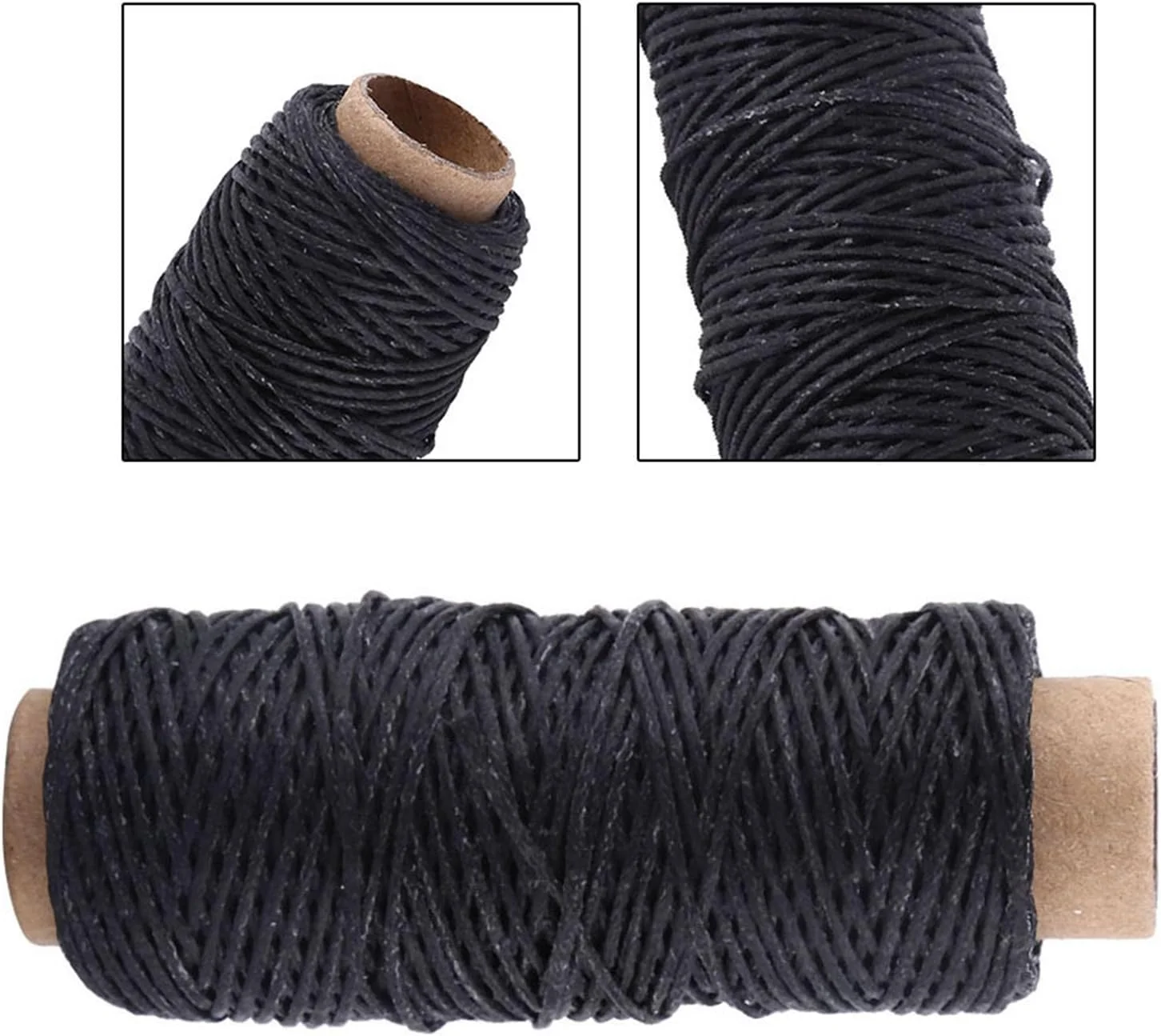 نخ موم زده خیاطی XIYINAPST برای دوخت دستی چرم، صنایع دستی 150D 50 متری برای تعمیرات سنگین چرم، کفش (الیاف پلی استر و موم)