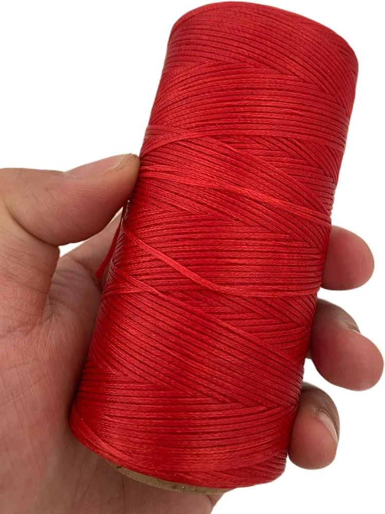 نخ موم زده تخت Wvkzuc 284yrd 150D 1 میلی متری برای دوخت چرم، صحافی کتاب، تعمیر کفش، پروژه های چرمی و صنایع دستی (قرمز) نخ موم زده تخت Wvkzuc 284yrd 150D 1 میلی متری برای دوخت چرم، صحافی کتاب، تعمیر کفش، پروژه های چرمی و صنایع دستی (قرمز)