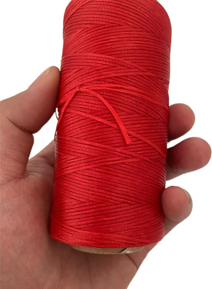 نخ موم زده تخت Wvkzuc 284yrd 150D 1 میلی متری برای دوخت چرم، صحافی کتاب، تعمیر کفش، پروژه های چرمی و صنایع دستی (قرمز) نخ موم زده تخت Wvkzuc 284yrd 150D 1 میلی متری برای دوخت چرم، صحافی کتاب، تعمیر کفش، پروژه های چرمی و صنایع دستی (قرمز)