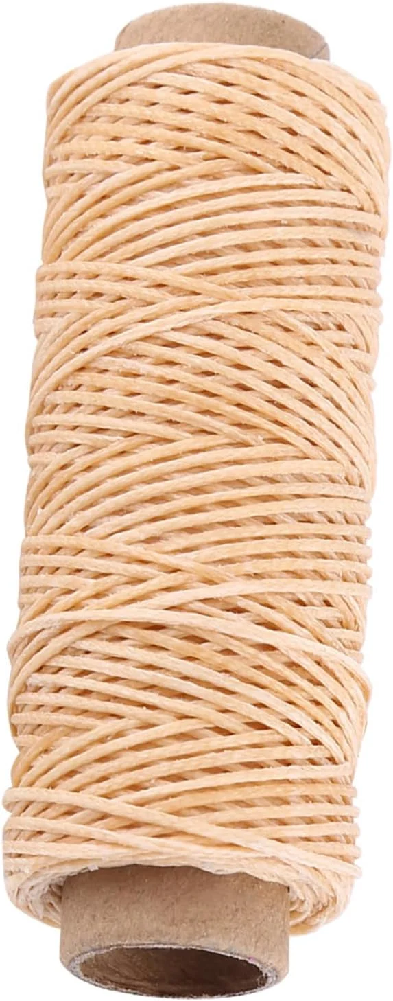 نخ موم زده خیاطی چرم XIYINAPST، مناسب برای دوخت دستی چرم، صنایع دستی 150D 50 متری برای تعمیرات سنگین چرم، کفش (الیاف پلی استر و موم 4) نخ موم زده خیاطی چرم XIYINAPST، مناسب برای دوخت دستی چرم، صنایع دستی 150D 50 متری برای تعمیرات سنگین چرم، کفش (الیاف پلی استر و موم 4)