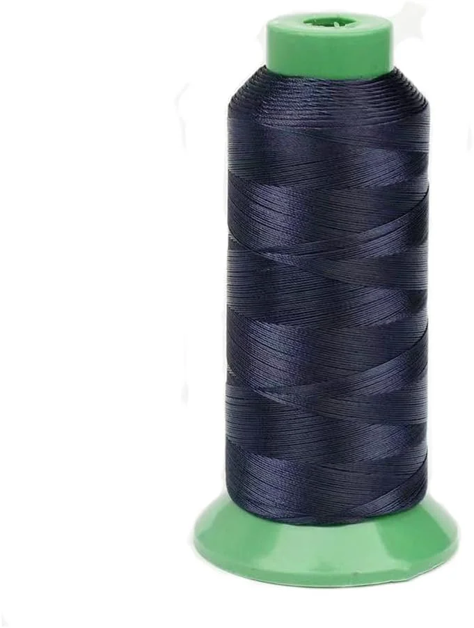 نخ دوخت نایلونی پیوندی Xiezyu، 1500 یارد، نخ نایلونی سنگین سایز 69 210D/3، نخ اثاثه یا لوازم داخلی برای چرم، بوم، جین، بافندگی (آبی سرمه ای) نخ دوخت نایلونی پیوندی Xiezyu، 1500 یارد، نخ نایلونی سنگین سایز 69 210D/3، نخ اثاثه یا لوازم داخلی برای چرم، بوم، جین، بافندگی (آبی سرمه ای)